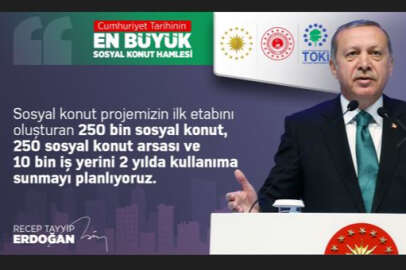 Erdoğan, Sosyal Konut Projesinin anlattı !..