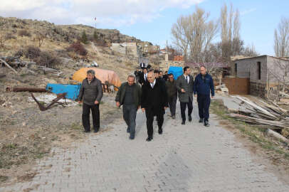 Vali Koç, köy ziyaretlerinde !..