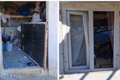 Bağ evlerine dadandılar, kapıları söküp camları kırdılar !.