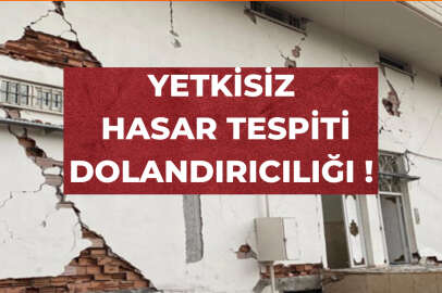 Bina hasar tespiti diyerek dolandırdılar ! 