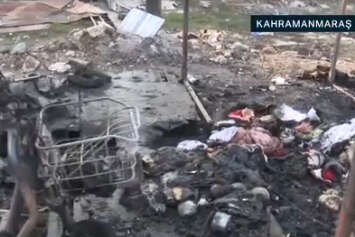 Çadır kentte yangın paniği