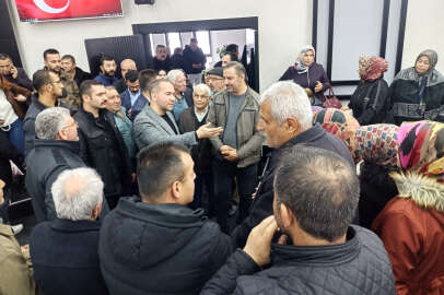 Deprem mağdurları başkan Özdemir ile görüştü !