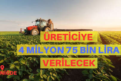 Niğdeli üreticiye 4 milyon 75 bin lira hibe desteği!..