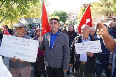 Bademdere'de köylülerden eylem