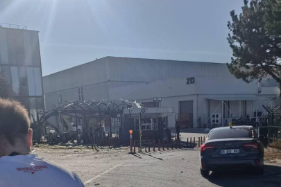 Ankara TUSAŞ'taki patlama anı kameraya yansıdı