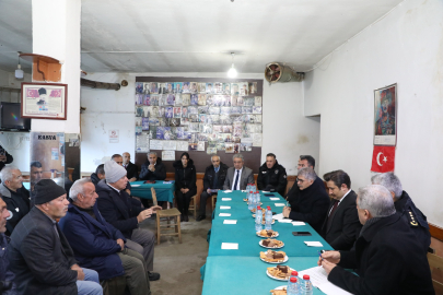 Vali Çelik, halkla buluşmaya devam ediyor