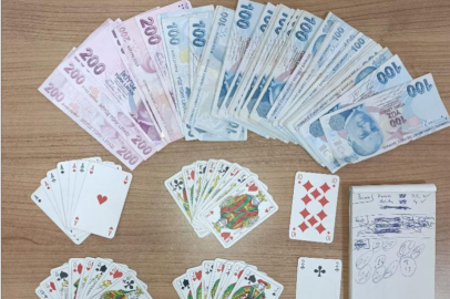 Kumarda 4 bin 500 lira kazandılar 38 bin lira ceza yediler