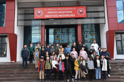Çocuklardan Patates Araştırma Enstitüsü'ne ziyaret