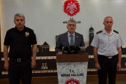 Vali Çelik Niğde'nin ağustos ayı asayiş verilerini paylaştı