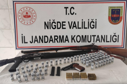 Niğde'de jandarmadan ruhsatsız silah operasyonu