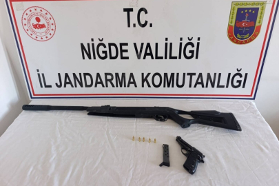 Niğde’de yasadışı silah operasyonu: 3 şüpheli hakkında işlem başlatıldı