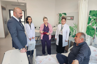 Başhekim Zor’dan yatan hastalara ziyaret
