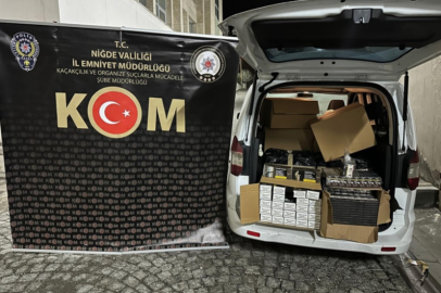 Niğde’de kaçak tütün operasyonu: Binlerce paket sigara ele geçirildi