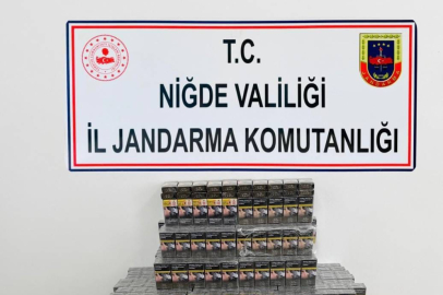 Niğde’de yol kontrolünde kaçak sigara ele geçirildi