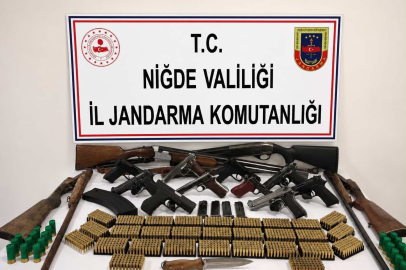 Niğde merkezli silah operasyonu: 14 şüpheli hakkında işlem